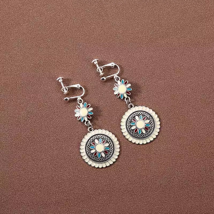 Wholesale Alloy Bohemian Retro Ethnic Style Su Long Earrings JDC-ES-Gumi003