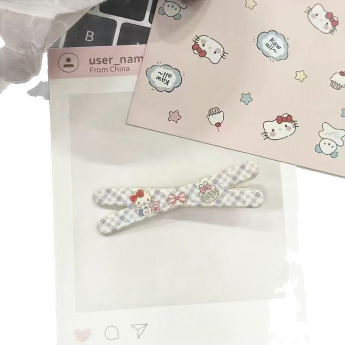 Wholesale Cute DIY accessories, checkered accessories, hair accessories, bangs clip, cartoon new style