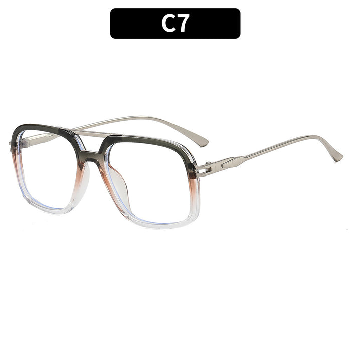 Wholesale Double Bridge Blue Light Blocking Fashion Glasses Frame for Women Everyday Street Style Accessory Resale