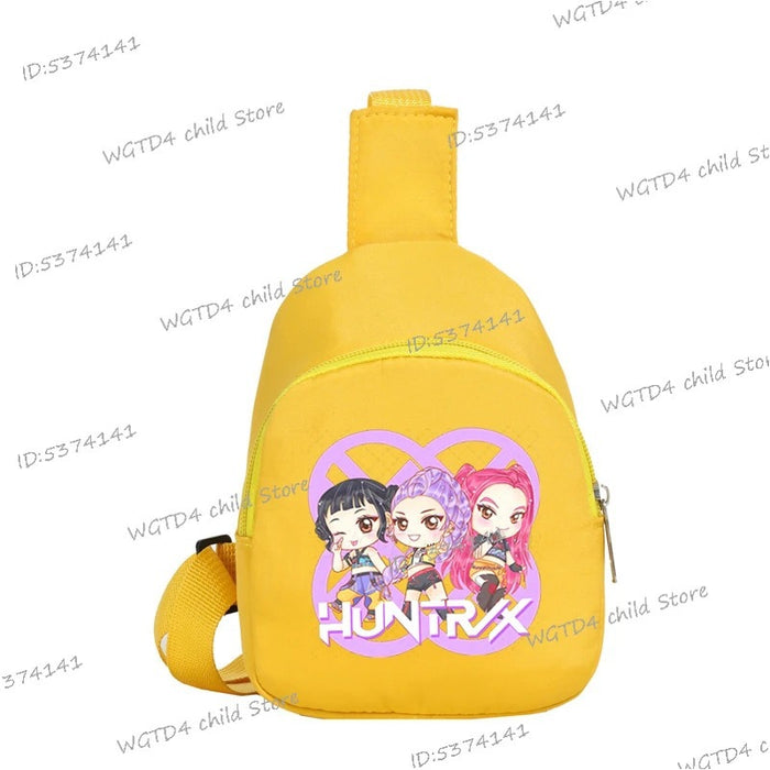 Wholesale K Pop  Print Nylon Crossbody Chest Bag For Girls Trendy Fashion Accessory Fun Gift For Kids Boutique Resale