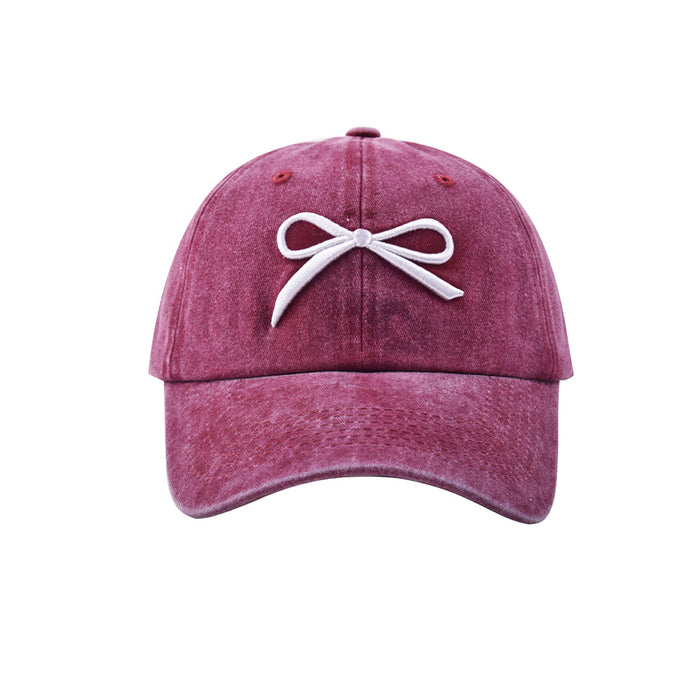 Wholesale Cotton Bow Embroidered Baseball Cap JDC-FH-WenR033