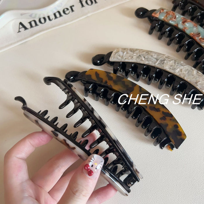 Wholesale Large Banana Clip for Multiple Hair Volumes Clip leopard Print  Twist Clip