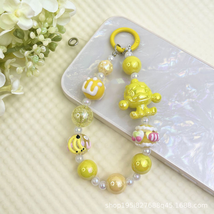 Wholesale Bracelet Decorative Pendant Mobile Phone Hanging Keychain Doll DIY Cute Bag Hanging Chain