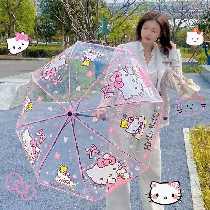 Wholesale Transparent Folding Plastic Umbrella(S) JDC-UA-Jiyu001