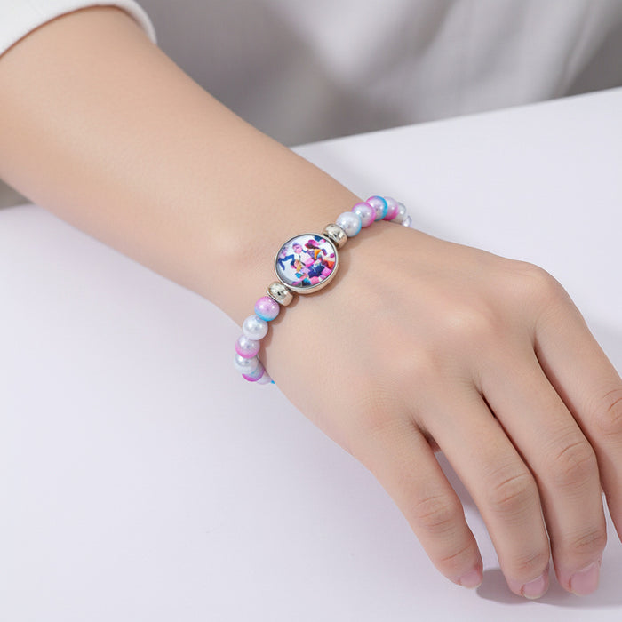 Wholesale K-Pop Glass Beaded Bracelet