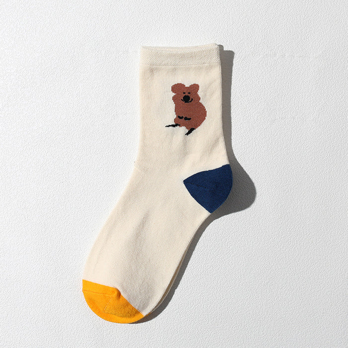 Wholesale Socks cotton tube new cartoon versatile cute cotton socks