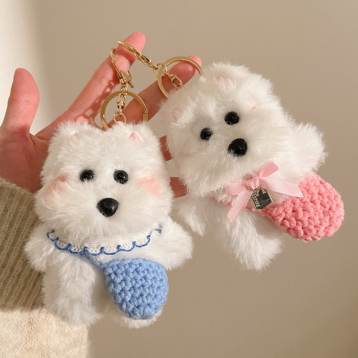 Wholesale Plush, cute, messy puppy bag, hanging accessories, keychains, creative small gifts