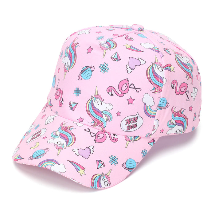 Wholesale Chic Unicorn Strawberry Cartoon Kids Baseball Cap Summer Sun Protection Hat