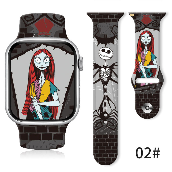 Wholesale Silicone Printed Watch Strap JDC-WD-NuoQi023