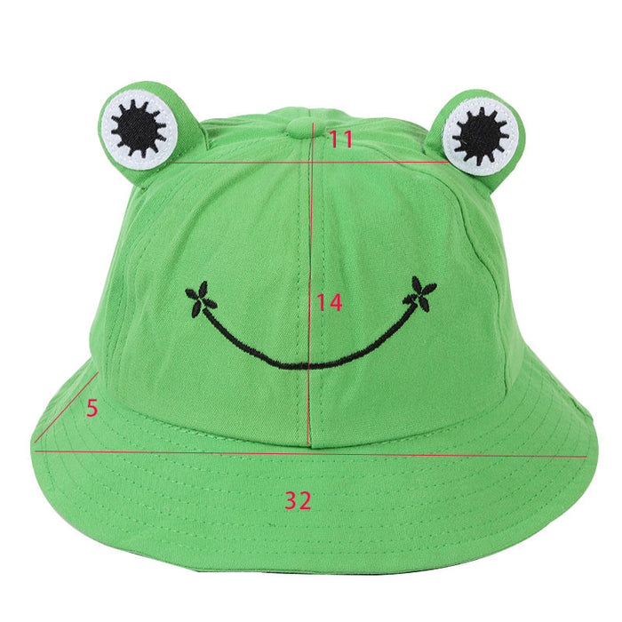Wholesale Fisherman hat frog children's Children's hat Sun-proof basin hat