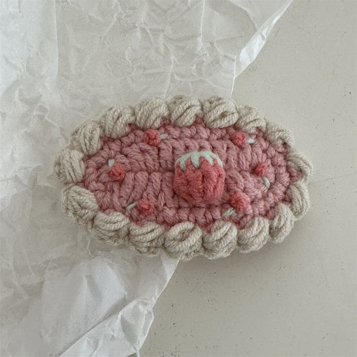 Wholesale Crochet Handmade Embroidered Cute Hair Clips
