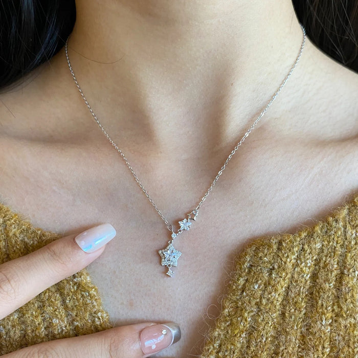 Wholesale Pendant women's light luxury titanium steel non fading necklace collarbone chain jewelry