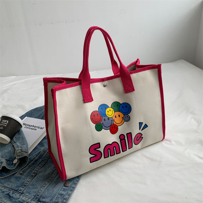 Wholesale Canvas Simple Casual Tote Bag  JDC-HB-YuanDuo018