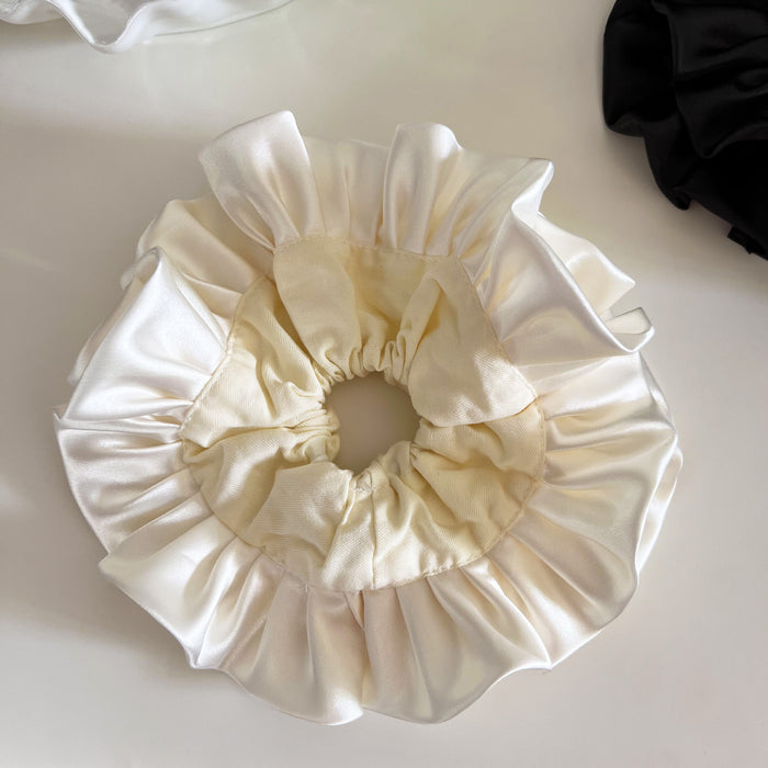 Wholesale Wrinkled large intestine loop, large double-layer satin hair loop, meatball hair rope hair accessory