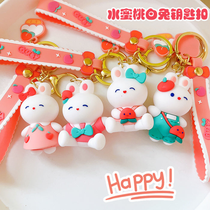 Wholesale Cartoon Silicone Doll Keychain JDC-KC-MingT185