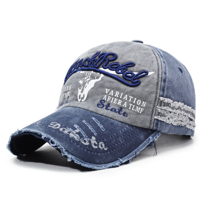 Wholesale Embroidered Men' s and Women' s Washed Baseball Cap