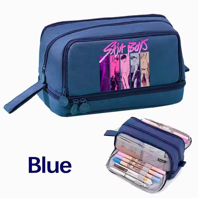 Wholesale Fashion Polyester Cartoon Pencil Case Multifunctional Stationery Pouch Cute School Bag