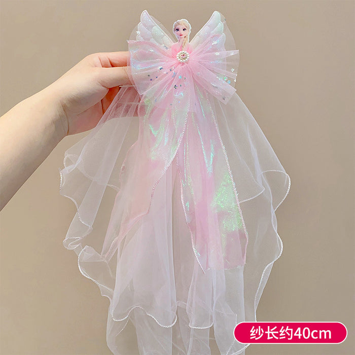 Wholesale Pawl Veil Snow Princess Crown Headwear Hairpin Baby Flower Hair Accessories Hairpin