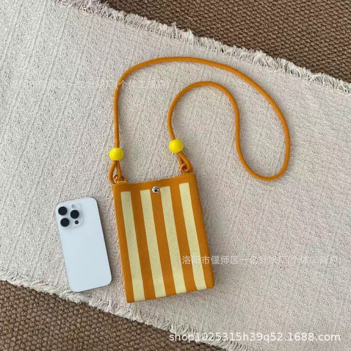 Wholesale Knitted Crossbody Bag with Rope and Beads Cute Phone Purse MOQ≥3