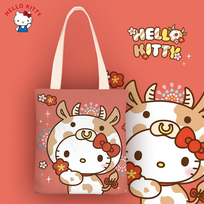 Wholesale Cartoon canvas shoulder bags in various colors