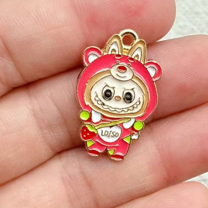 Wholesale 10pcs Anime Alloy Oil Drip DIY Earrings,  Bracelet,  Keychain,  Pendant