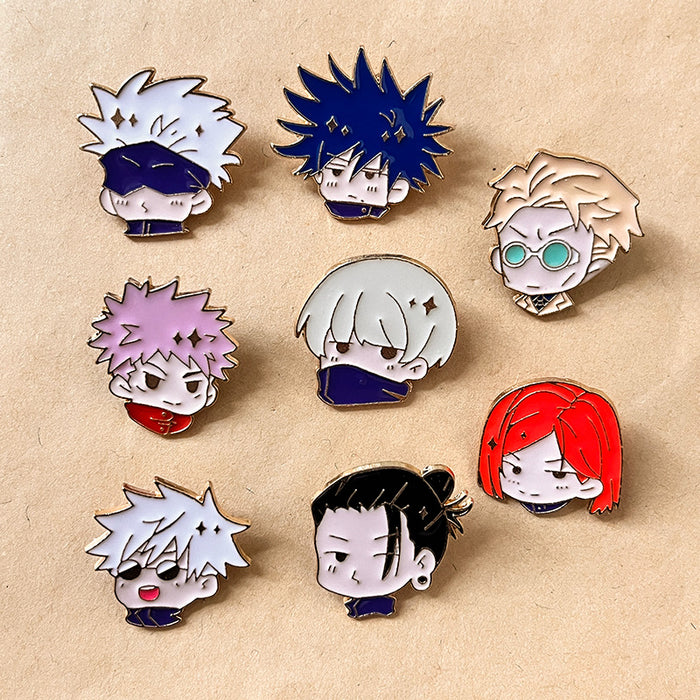 Wholesale Brooch, male and female student backpack, medal accessories, cute metal badge