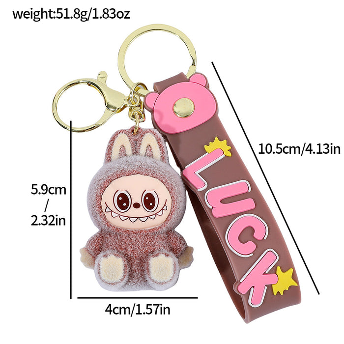 Wholesale Plush keychain cartoon figurine backpack pendant car keychain small gift wholesale