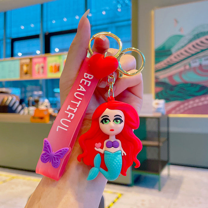 Wholesale Silicone Cartoon Doll Keychain JDC-KC-JiShi003