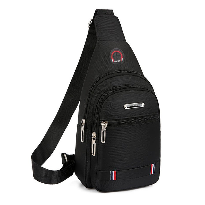 Wholesale Waterproof and wear-resistant men's chest bag shoulder crossbody small backpack three-layer large capacity crossbody bag