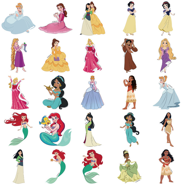 Wholesale 50pcs/set Princess Print Waterproof Stickers JDC-ST-LeT001