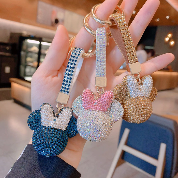 Wholesale Cartoon Diamond Doll Keychain Cute Girls Backpack Pendant JDC-KC-ShuoT003