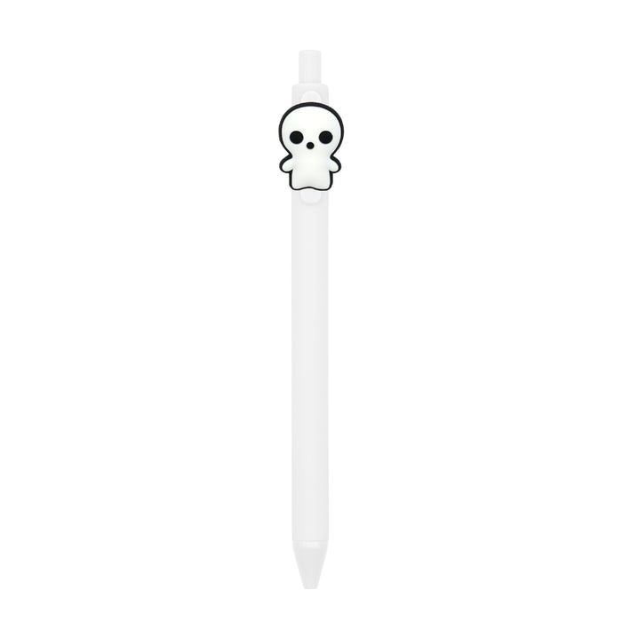 Wholesale  Ghost Polka Dot PVC Soft Gel Retractable Ballpoint Pen MOQ≥10
