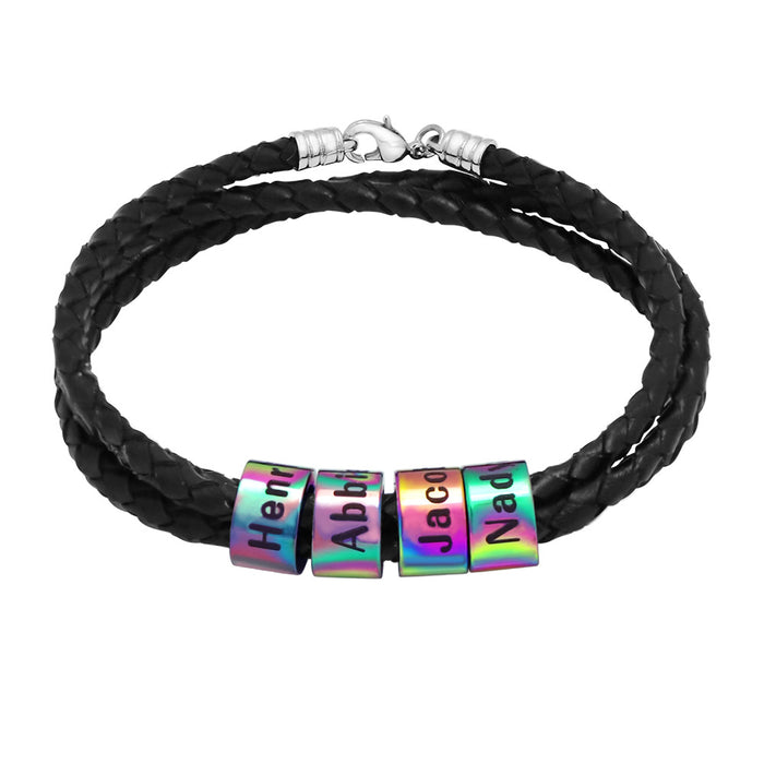 Wholesale Father's Day Braided Beaded Bracelet Men's Bracelet JDC-BT-YiJia004