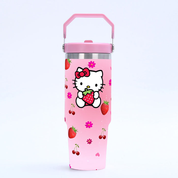 Wholesale Tumbler 30oz Cute Cartoon Stainless Steel Vacuum Travel Portable Ice Bullies Cup