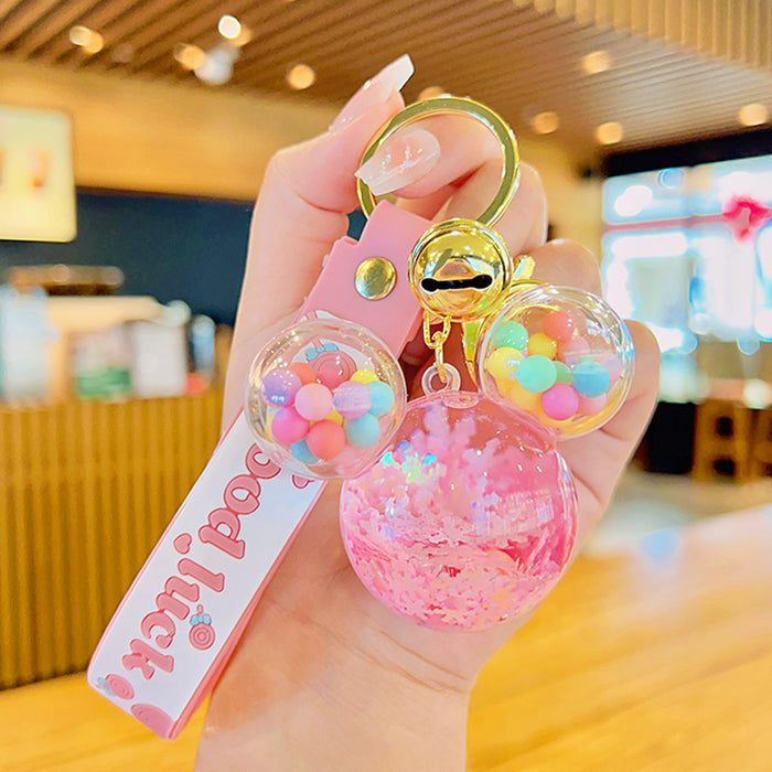 Wholesale Cartoon Quicksand Bottle Keychain JDC-KC-YDao093