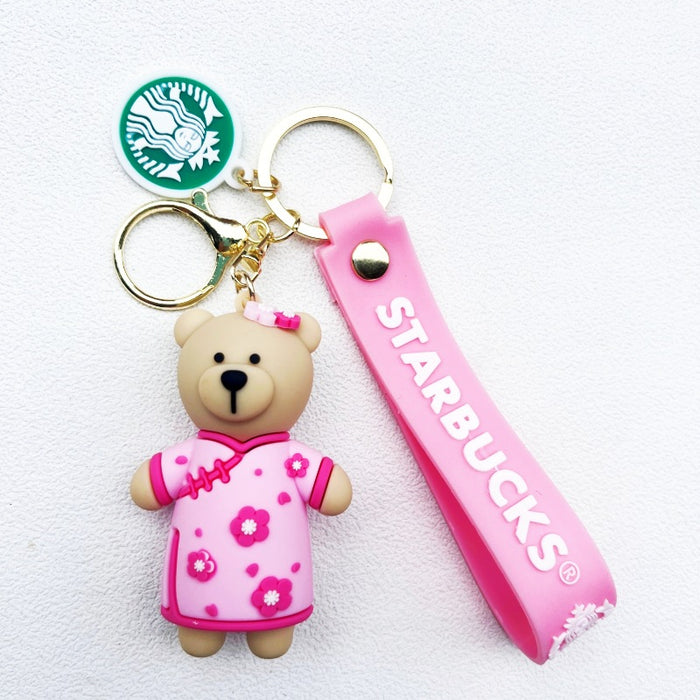 Wholesale Cartoon Panda PVC Keychain JDC-KC-ChuC015