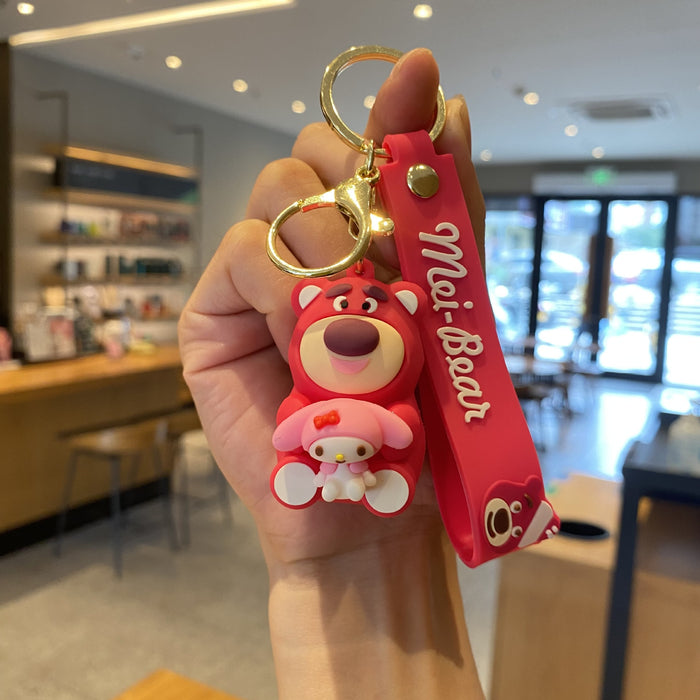 Wholesale Cartoon Doll Silicone Keychain JDC-KC-MingT276