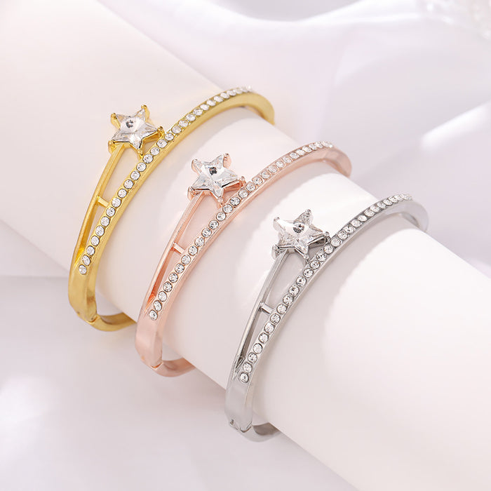 Wholesale Five-pointed Star Bracelet Diamond Bracelet