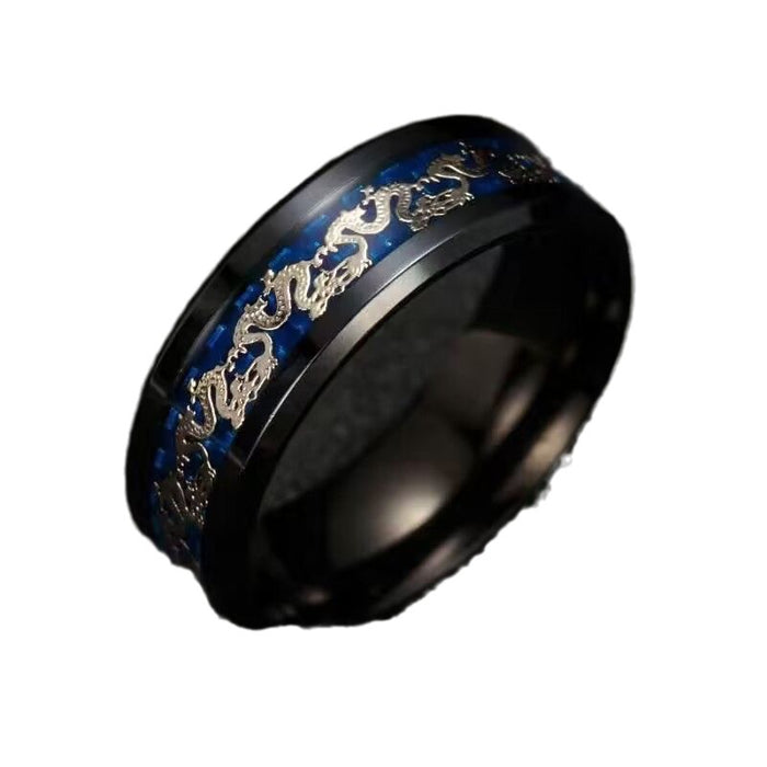 Wholesale Personalized and simple titanium steel ring, versatile stainless steel ring, non fading ring, engraved lettering