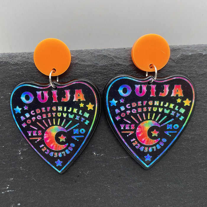 Wholesale  earrings coffin bat ghost acrylic earrings earrings  gift earrings