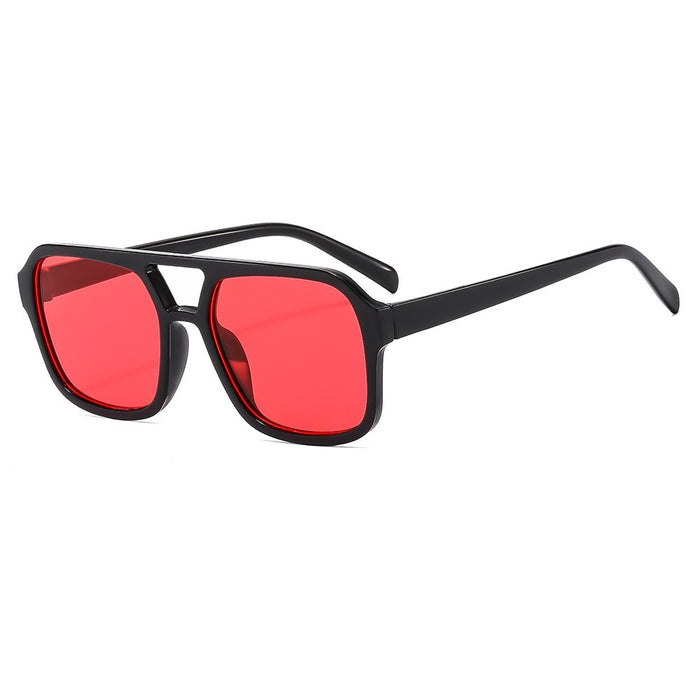 Wholesale Square Sunglasses Retro Large Frame Pilot Glasses Ocean Lens Sunglasses
