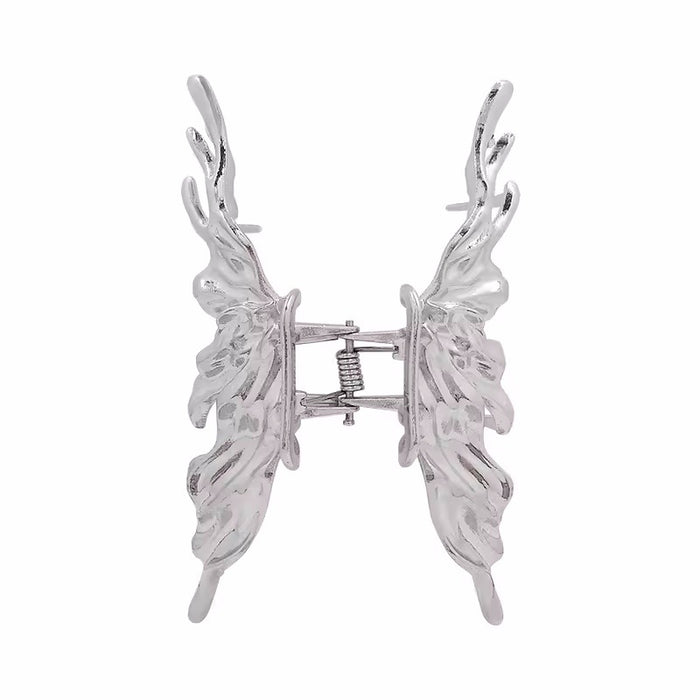 Wholesale Biochemical butterfly hair clip, liquid metal wind grip clip, shark clip, niche hair accessory