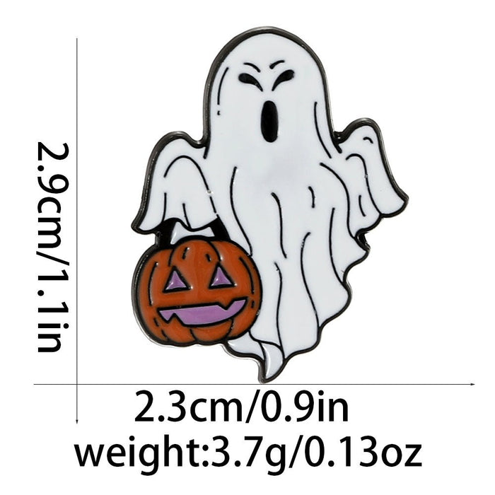Wholesale Alloy Cartoon Brooch Ghost Skull Pumpkin Pin Fashion Accessory For Resale