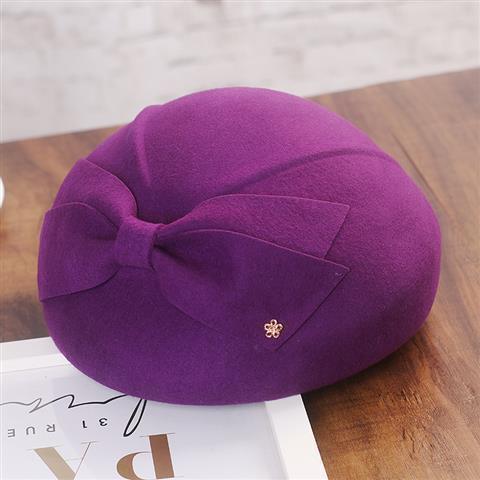 Wholesale Hat women's autumn and winter new warm woolen hat elegant beret