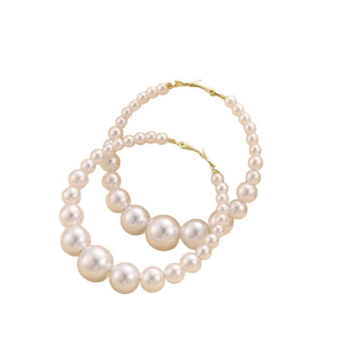 Wholesale Exaggerated oversized pearl earrings