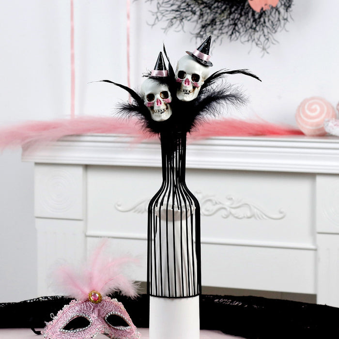 Wholesale  Decorations Creative Feather Pumpkin Skull Pruning Flower bouquet Home Party Flower Branch
