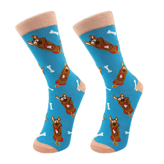 Wholesale Cotton Mid-tube Cartoon Letter Socks JDC-SK-YiYan066