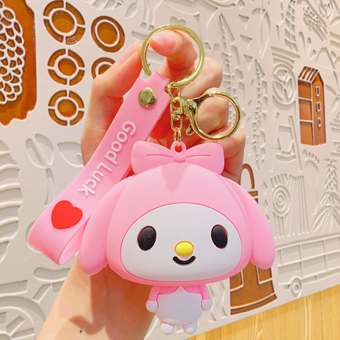 Wholesale Silicone Coin Purse Doll Keychain JDC-KC-KuM002