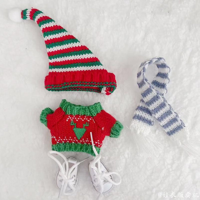 Wholesale Clothing accessories pendant baby clothes Christmas hat f set winter sweater