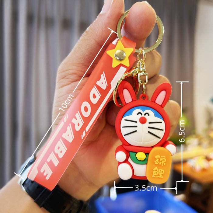 Wholesale PVC Cartoon Doll Keychain JDC-KC-WuYi186